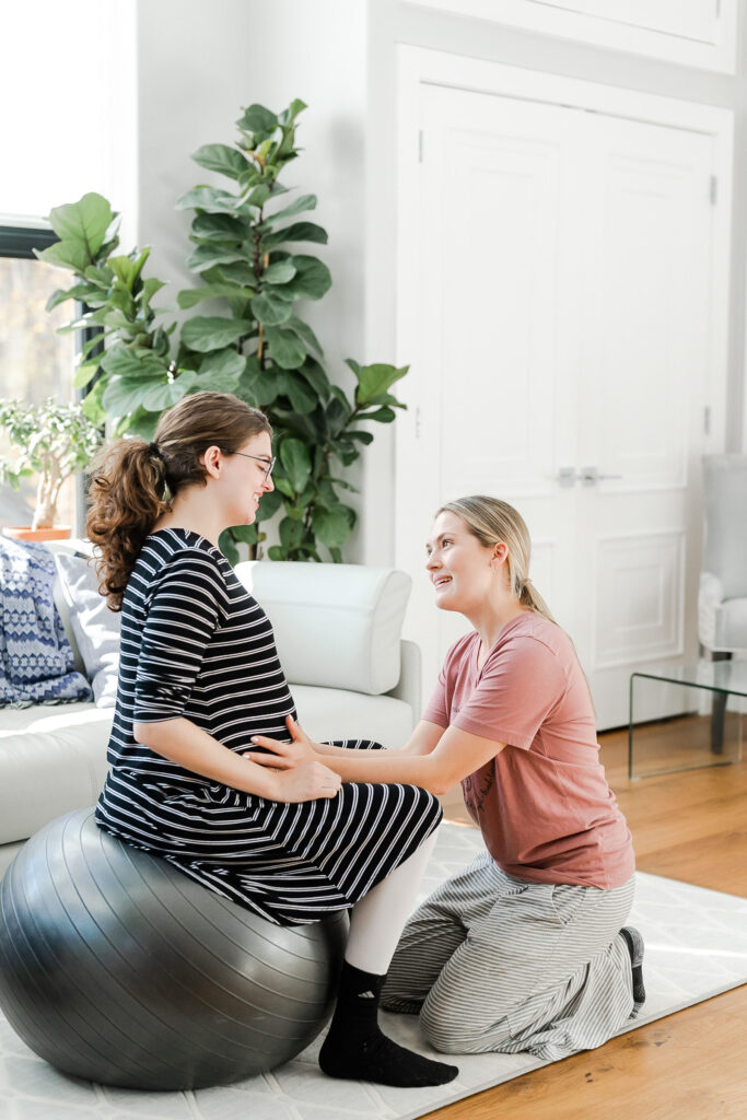 birth doula supporting new mom during labor philadelphia